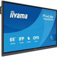 IIYAMA Interaktivni zaslon TN6505A-B1AG, 64,5", 4K Ultra HD, 500 cd/m², dodirni zaslon, crna